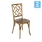 Flash Furniture Brooklyn Commercial Grade Pecan Solid Wood Stackable Dining Chair with Intricate Back Detail, 2PK 2-ZH-8100-5-PEC-GG - alternate 6